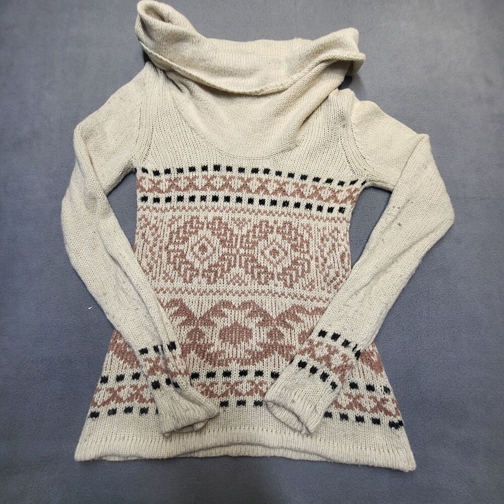Buffalo David Bitton Women's Size M Cowl Neck‎ Pullover Sweater Long Sleeve